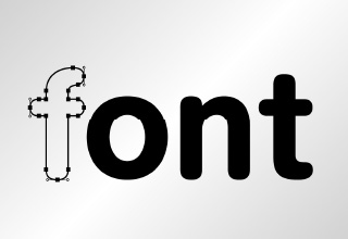 フォントの種類と用途を示すイメージ