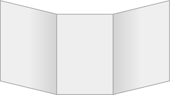 A4 6ページ 巻き三つ折り