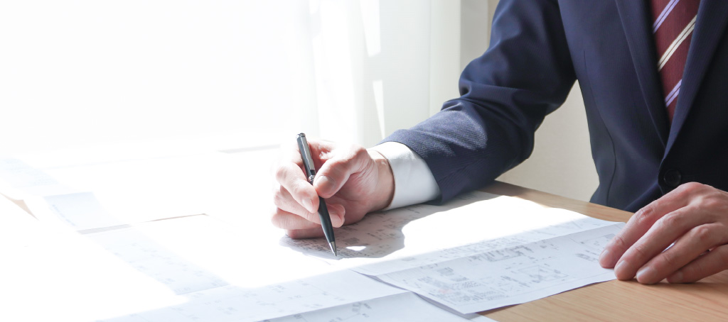 校正作業の様子