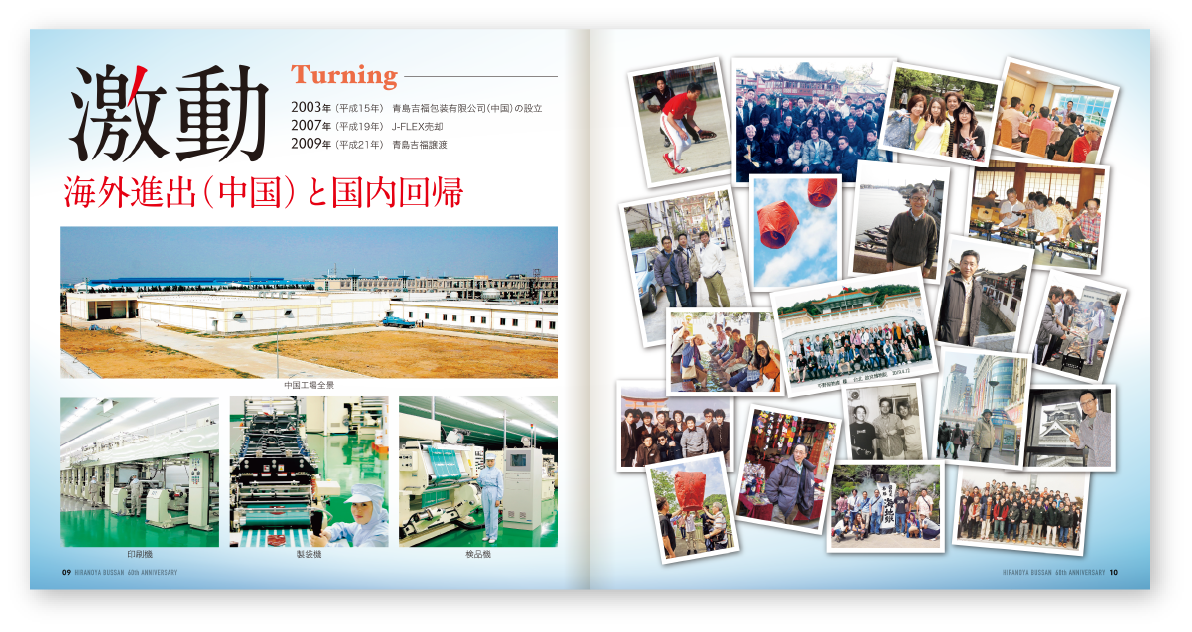 写真を多く掲載し、社員様の多くが登場できるようにしたレイアウト